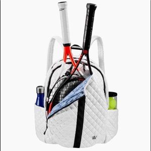 Oliver Thomas 24 + 7 Tennis Backpack White/Black Stripe. Only used once.